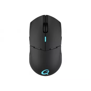QPAD DX-900 ratón gaming óptico inalámbrico - 8 botones, 12000 DPI, ambidiestro, RGB