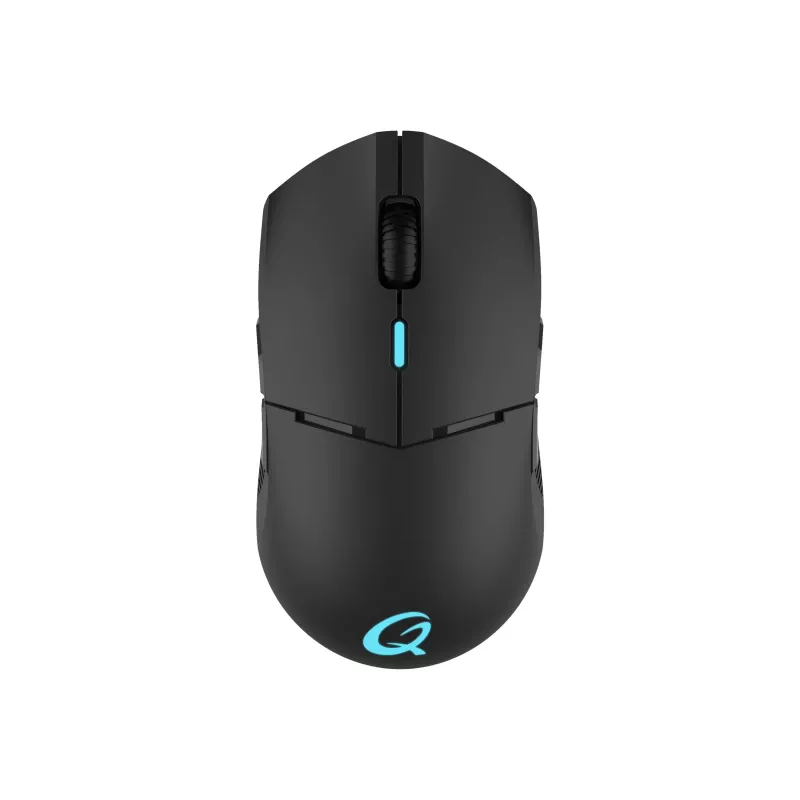 QPAD DX-900 ratón gaming óptico inalámbrico - 8 botones, 12000 DPI, ambidiestro, RGB