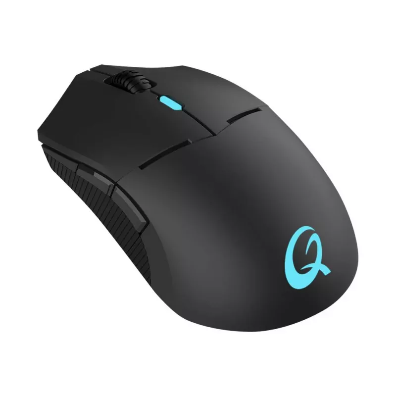 QPAD DX-900 ratón gaming óptico inalámbrico - 8 botones, 12000 DPI, ambidiestro, RGB