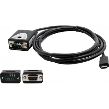 EXSYS set de cable/adaptador USB 2.0 USB-C a serie 1 puerto RS-422/485 con chipset FTDI