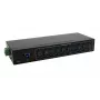 Exsys hub metálico USB 3.2 Gen 1 de 10 puertos con kit para carril DIN, chipset VIA VL811+, 5 Gbps, fuente de alimentación 5V/4A, cable de 1,8m