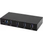 EXSYS EX-11234HMS-2 hub USB 3.2 Gen 1 de 4 puertos, montaje en carril DIN y pared, chipset VIA VL817_Q7S