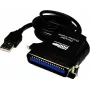 Exsys EX-1300-2 cable adaptador de USB a paralelo - 1m - negro