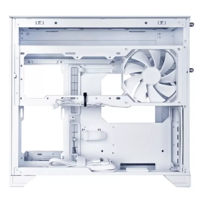 Lian Li O11 Vision-M torre Micro-ATX, cristal templado, blanco