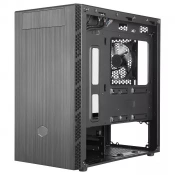 Cooler Master MasterBox MB400L torre mini Micro-ATX, acero, panel lateral cerrado, sin fuente de alimentación