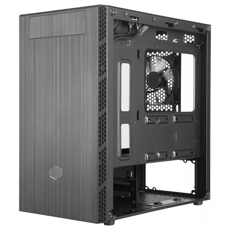 Cooler Master MasterBox MB400L torre mini Micro-ATX, acero, panel lateral cerrado, sin fuente de alimentación