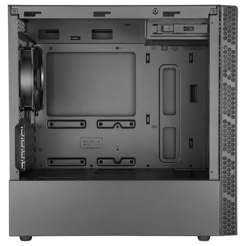Cooler Master MasterBox MB400L torre mini Micro-ATX, acero, panel lateral cerrado, sin fuente de alimentación
