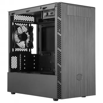 Cooler Master MasterBox MB400L torre mini Micro-ATX, acero, panel lateral cerrado, sin fuente de alimentación