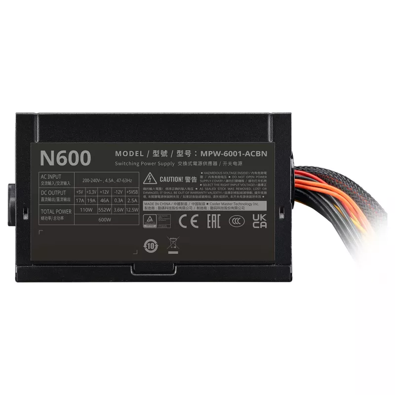 Cooler Master Elite NEX 230V 600 W Fuente de alimentación