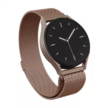 BURGA Metal Mesh Band correa universal para reloj 20 mm oro rosa
