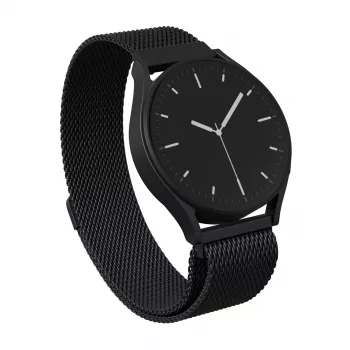 BURGA Metal Mesh Band correa universal para reloj 20 mm negro