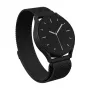 BURGA Metal Mesh Band universal para reloj 22 mm (negro)