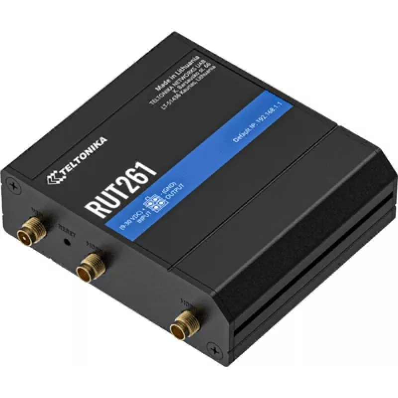 Teltonika router industrial RUT261 - 4G LTE Cat 6, Wi-Fi 4, doble SIM, fuente de alimentación EU