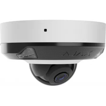 AJAX Cámara de red DomeCam Mini HL (8 MP, 2,8 mm) blanca