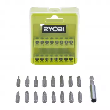 Ryobi RAK17SD set de puntas para destornillador de 17 piezas