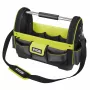 Caja de herramientas abierta RYOBI, grande, verde/negro, con correa de hombro
