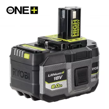 Batería de ion-litio RYOBI ONE+ 18V 8,0 Ah HIGH ENERGY RB1880T