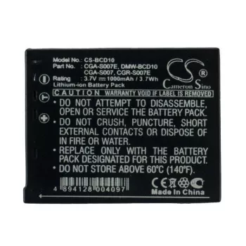 Batería CAMERON SINO CGA-S007 DMW-BCD10 para Panasonic / CS-BCD10