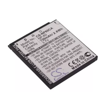 Batería recargable de Li-Ion CAMERON SINO NP-60 / NP60 para cámaras Casio Exilim