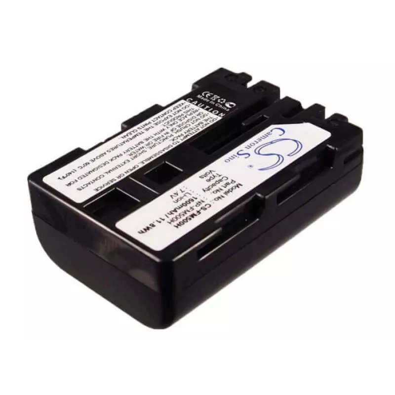 Batería de sustitución CAMERON SINO NP-FM500H para cámaras Sony Alpha DSLR/SLT, 1600mAh, 7,2V, Li-Ion