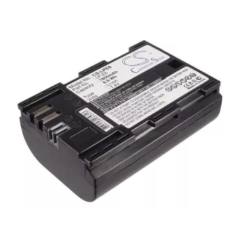 Batería de sustitución CAMERON SINO CS-LPE6 para Canon LP-E6/LP-E6N/LP-E6NH, 1800mAh, 7,4V, Li-Ion, negro