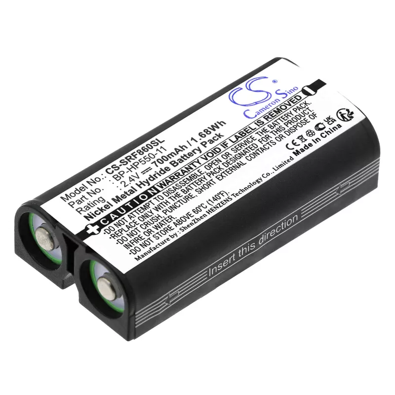 Batería Cameron Sino tipo BP-HP550-11 para Sony MDR RF860 RF4000 RF970 RF925 RF850 RF840 RF810 IF245RK / CS-SRF860SL