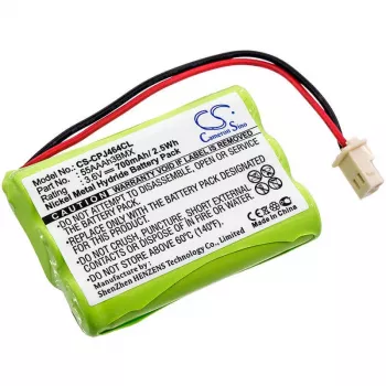 Batería de sustitución CAMERON SINO para teléfonos inalámbricos, 3,6V 600mAh Ni-MH (CS-CPJ464CL)