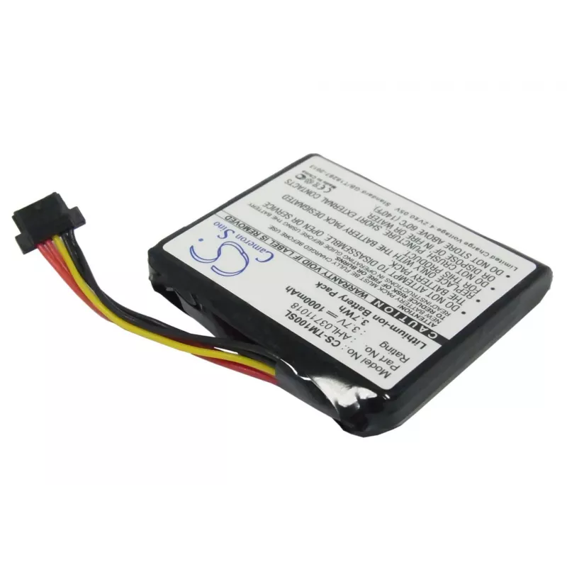 CAMERON SINOBattery AHL03711018 para navegador GPS TomTom GO LIVE 1000, 1005, 2050 (CS-TM100SL)