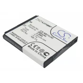 Batería de sustitución Cameron Sino NB-11L / NB-11LH para Canon PowerShot ELPH, A, serie SX - 800mAh 3,7V Li-Ion (negro)