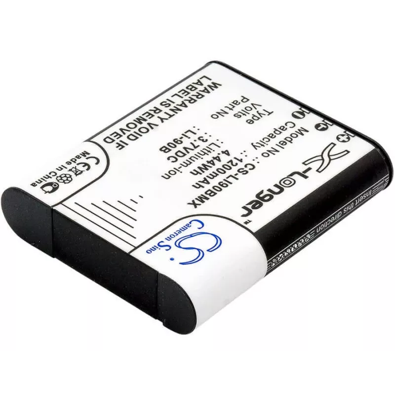 Batería de sustitución CAMERON SINO Li-90B Li-92B para cámaras Olympus (1270mAh, 3,7V, Li-Ion)