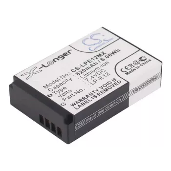 Batería de sustitución Cameron Sino LP-E12 para Canon serie EOS M