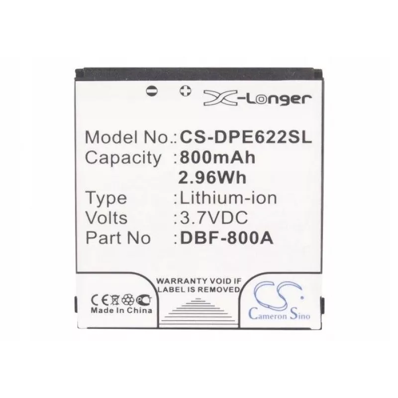 Batería de repuesto CAMERON SINO DBF-800A/800B/800C/800D/800E para Doro PhoneEasy 622 606 520 621 613 631 - CS-DPE622SL