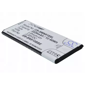 Batería Cameron Sino EB-BN910BBE para Samsung Galaxy Note 4 (3220 mAh, 3,85 V, Li-Ion, negro)