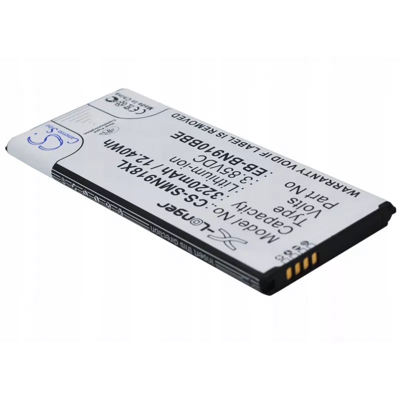 Batería Cameron Sino EB-BN910BBE para Samsung Galaxy Note 4 (3220 mAh, 3,85 V, Li-Ion, negro)