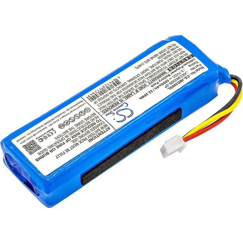 Batería Cameron Sino tipo AEC982999-2P para JBL Charge / CS-JMD200SL