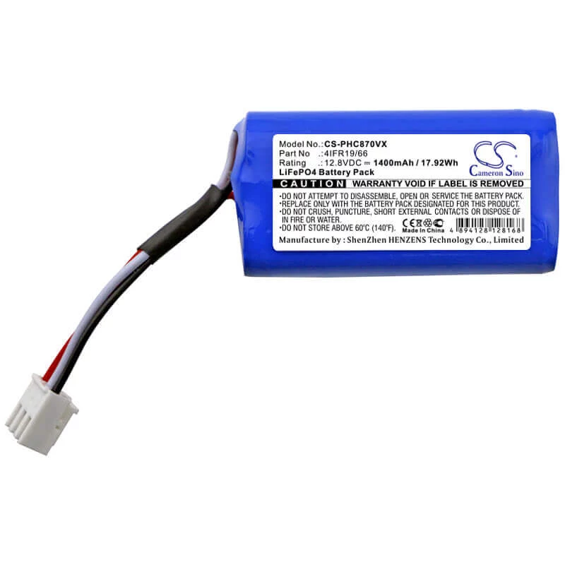 Batería CAMERON SINO tipo 4IFR19/66 para Philips FC8700 FC8603 FC8705 FC8710 / CS-PHC870VX
