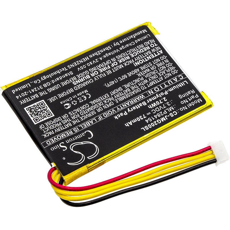 Batería de repuesto CAMERON SINO MLP284154 para JBL Go 2 (CS-JMG200SL)