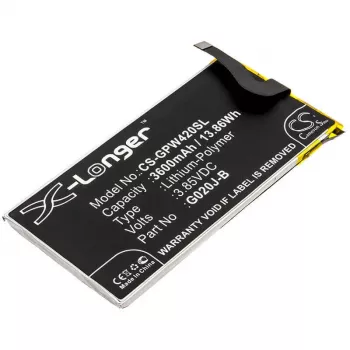 Batería CAMERON SINO tipo G020J-B para Google Pixel 4 XL 4XL G020P 3600mAh / CS-GPW420SL
