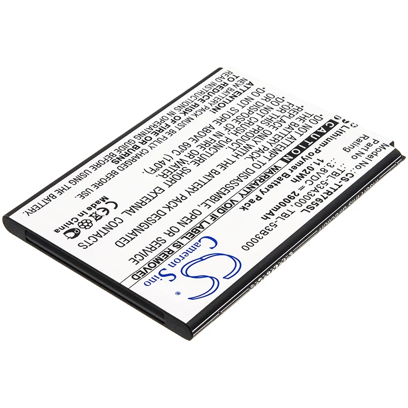 Batería de repuesto Cameron Sino CS-TTR765SL para TP-Link M7650 (2900 mAh, Li-Po, negro)