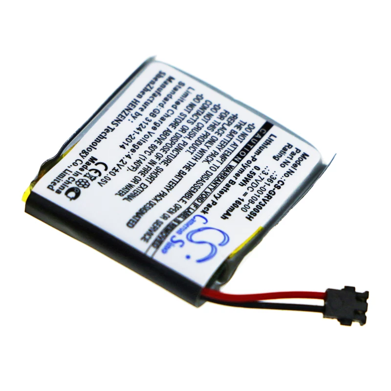 Batería de repuesto CAMERON SINO para Garmin Vivoactive 3 Music (361-00108-00, 361-00108-01) - CS-GRV300SH