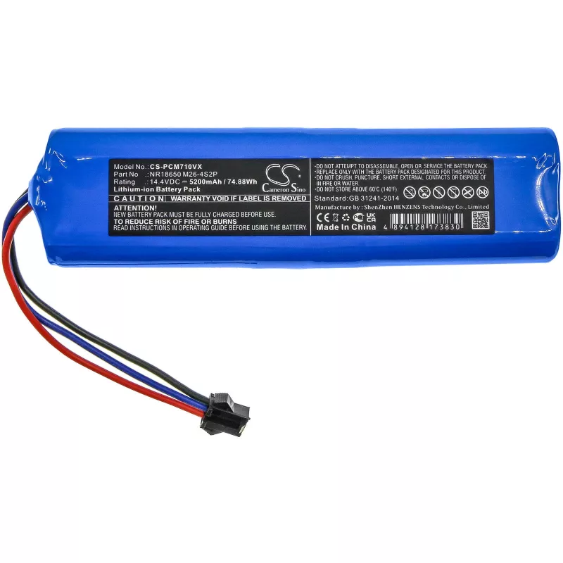 CAMERON SINO batería tipo Sun-inte-181 para Xiaomi Viomi A1 Alpha UV S9 D800 Roidmi Eve Plus / Tefal X-plorer Serie 60 / CS-PCM710VX