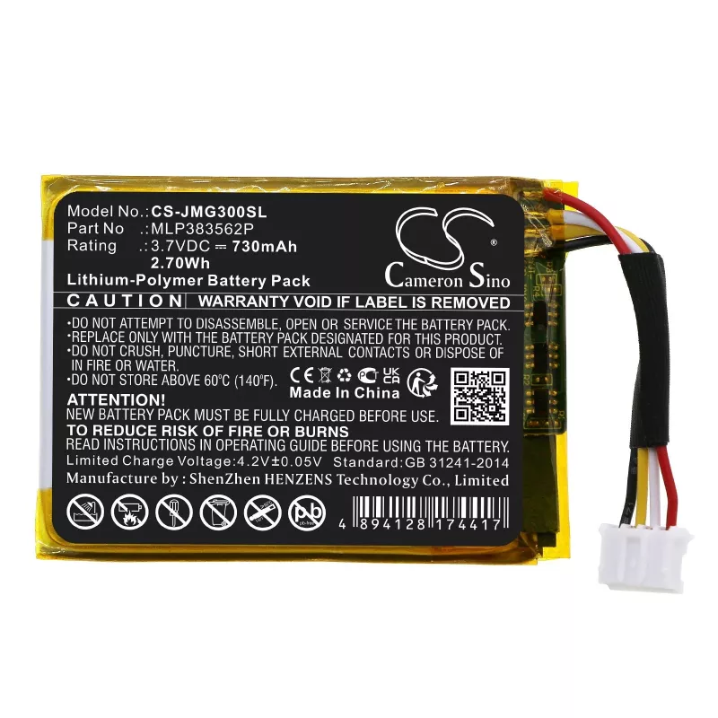 Cameron Sino MLP383562P Batería para JBL Go 3