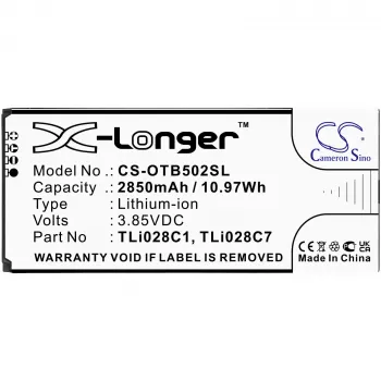 Cameron Sino batería de repuesto TLi028C1 TLi028C7 para Alcatel 1B 2020 OT-5002 OT-5002A AT&T CS-OTB502SL