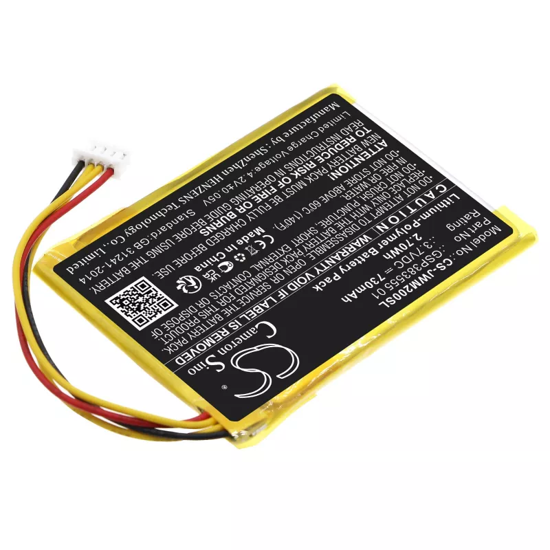 Cameron Sino batería tipo GSP383555 01 para JBL Wind 2 / Wind2 - CS-JWM200SL