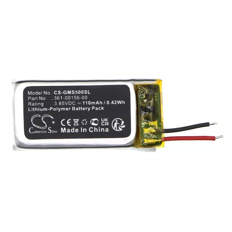 Cameron Sino batería tipo 361-00156-00 para Garmin Vivosmart 5 / CS-GMS500SL