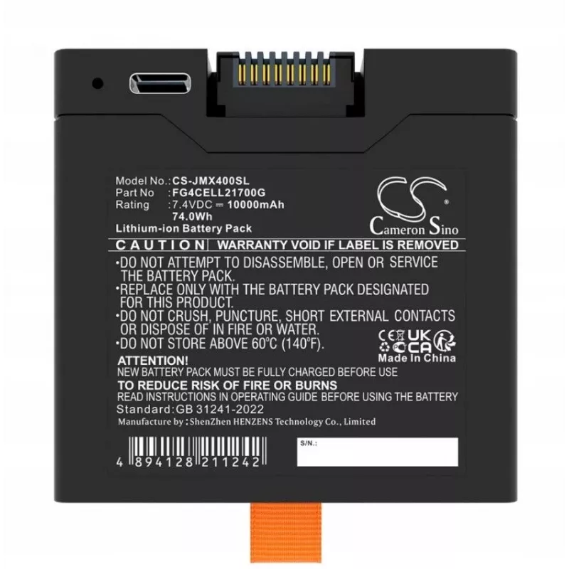 Batería de repuesto CAMERON SINO 14,4V 6000mAh para JBL Partybox Club 120, Stage 320, Xtreme 4 (CS-JMX400SL)