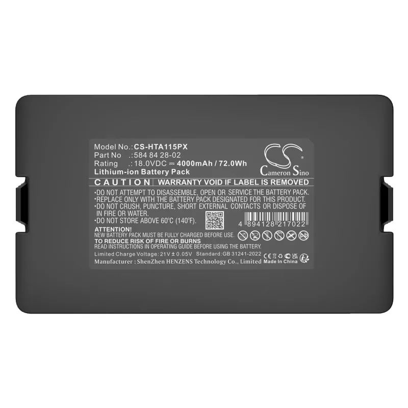 Batería CAMERON SINO Type 584 84 28-02 584 85 28-03 para Husqvarna Gardena Flymo / Cs-hta115px