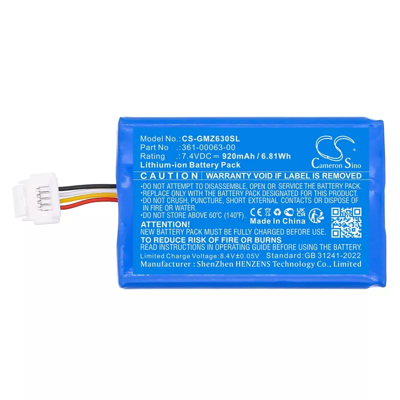 Batería de repuesto CAMERON SINO para Garmin Zumo / BMW Motorrad Navigator V VI 6 Endurance CS-GMZ630SL