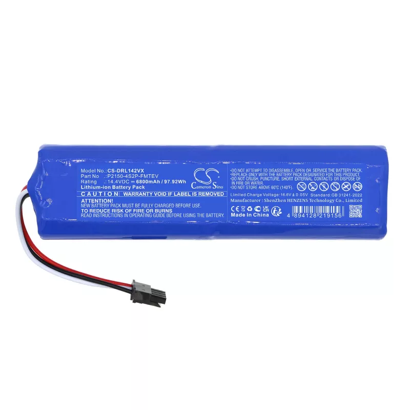 Batería CAMERON SINO Type P2150-4s2p-fmtev para Dreame Mova S10 Plus RLS42SD / CS-DRL142VX
