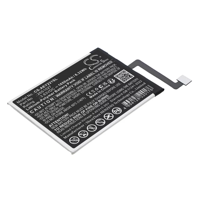 CAMERON SINO batería tipo 26S1027 A 58-000426 para Amazon Kindle Paperwhite 11.ª gen. / CS-AEY221SL